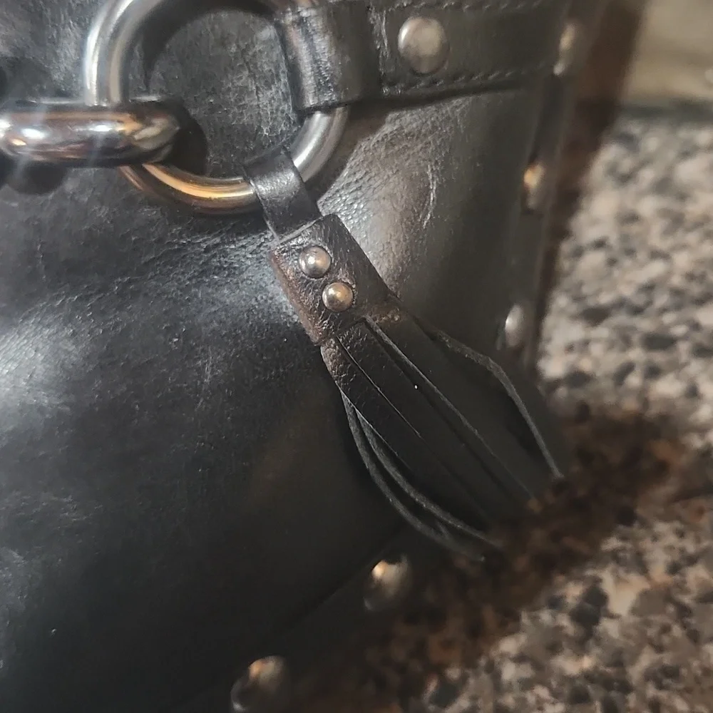 Coach Shasha studded mule size 5.5 black EUC